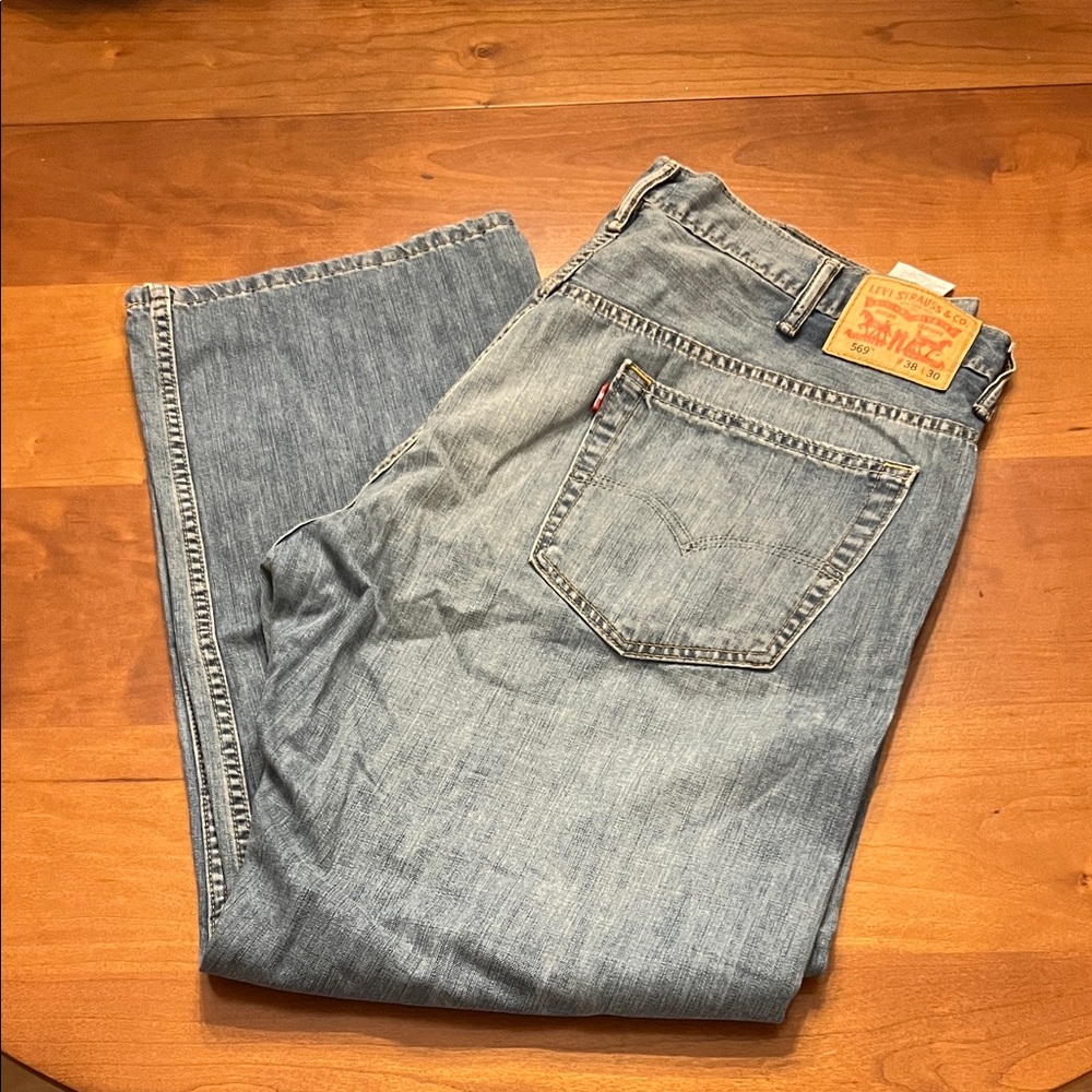 Levi's Men's Denim Straight Jeans 569 - Classic Blue